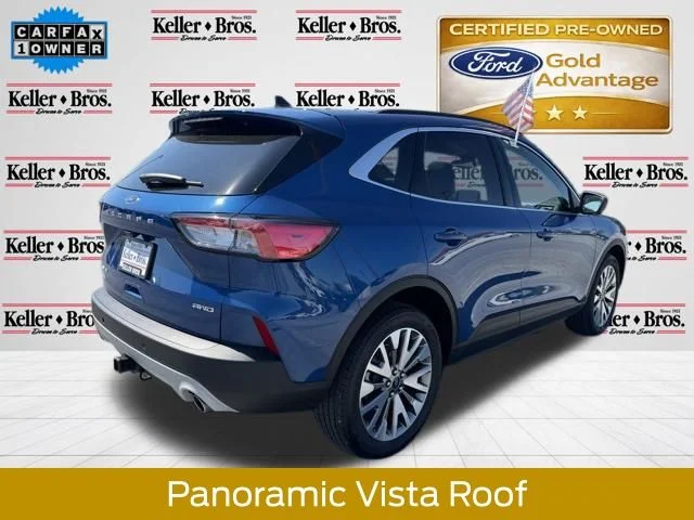Certified Used 2022 Blue Metallic Ford Titanium image 8