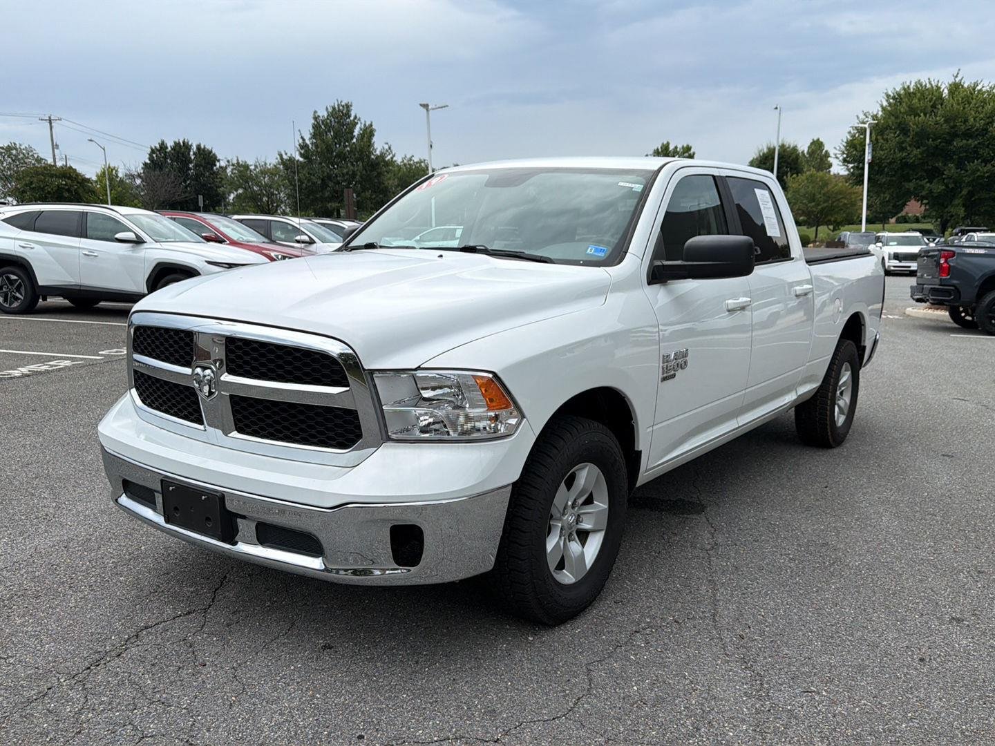 Used 2019 Bright White Clearcoat Ram SLT image 4