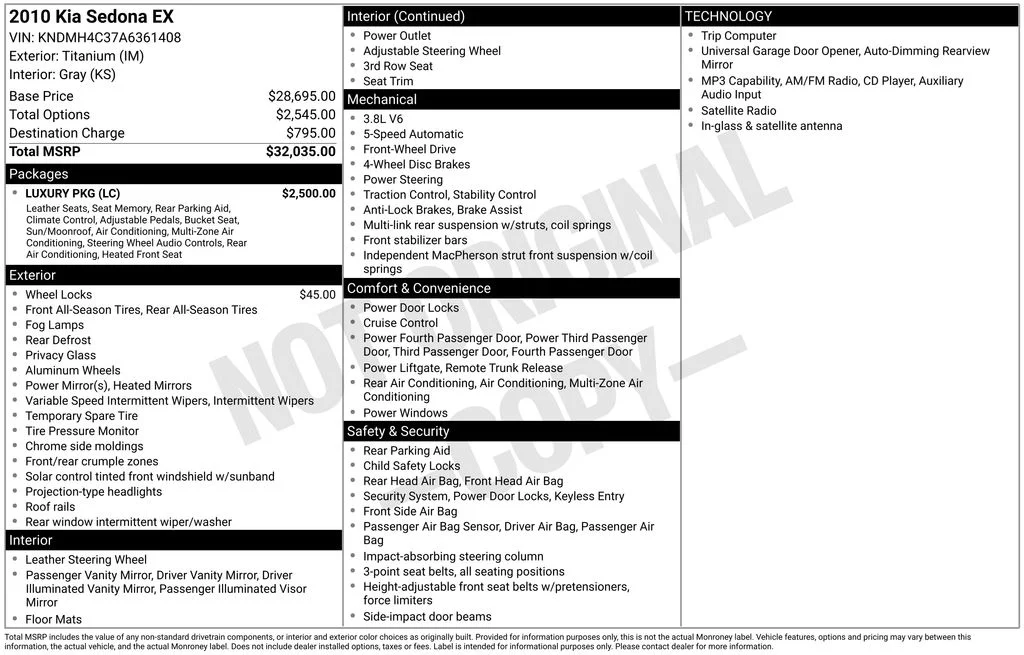 Used 2010 Titanium Kia EX image 3