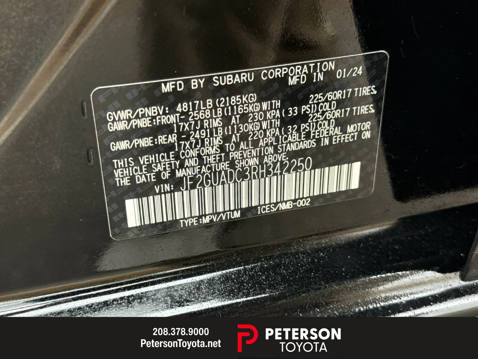 Used 2024 Black Subaru Premium image 26