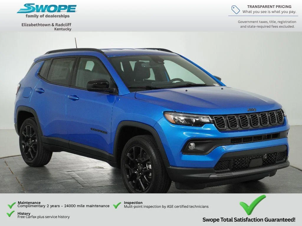 New 2026 Hydro Blue Pearl-Coat Exterior Paint Jeep Latitude Altitude image 1