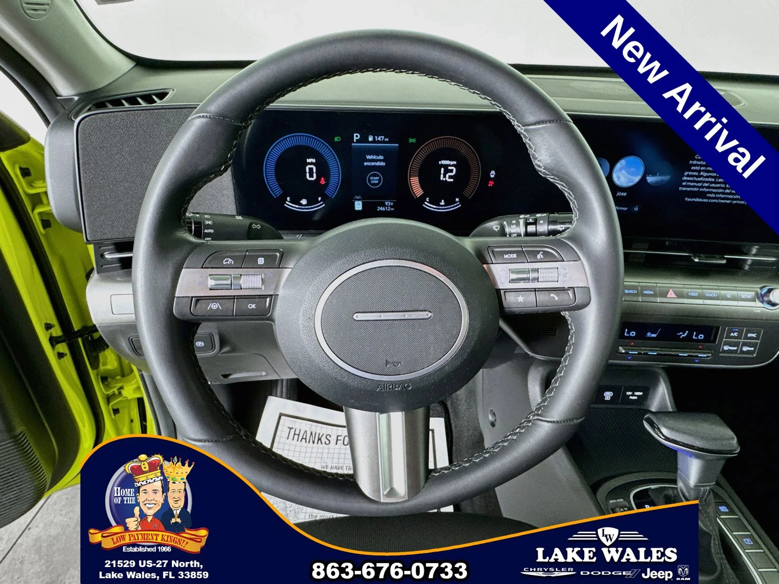 Certified Used 2025 Yellow Hyundai SEL image 11