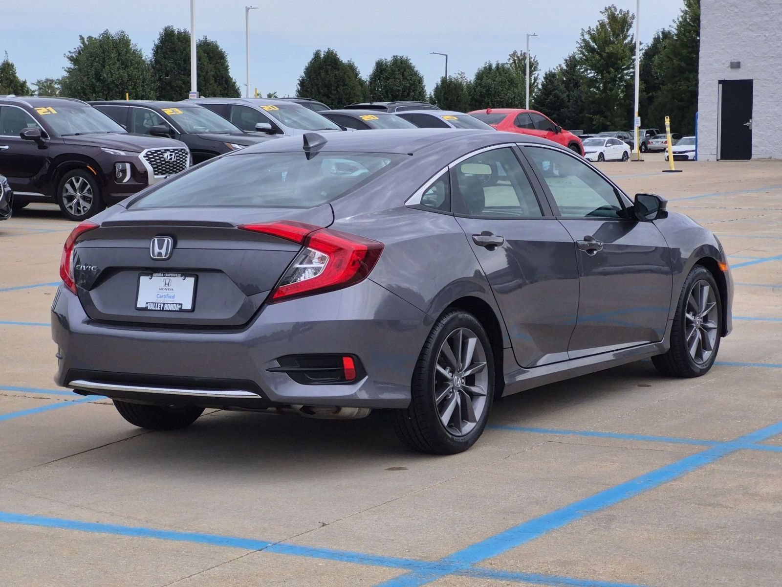 Certified Used 2021 Modern Steel Metallic Honda EX Sedan image 7