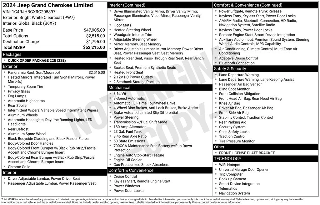 Certified Used 2024 White Jeep Limited image 29