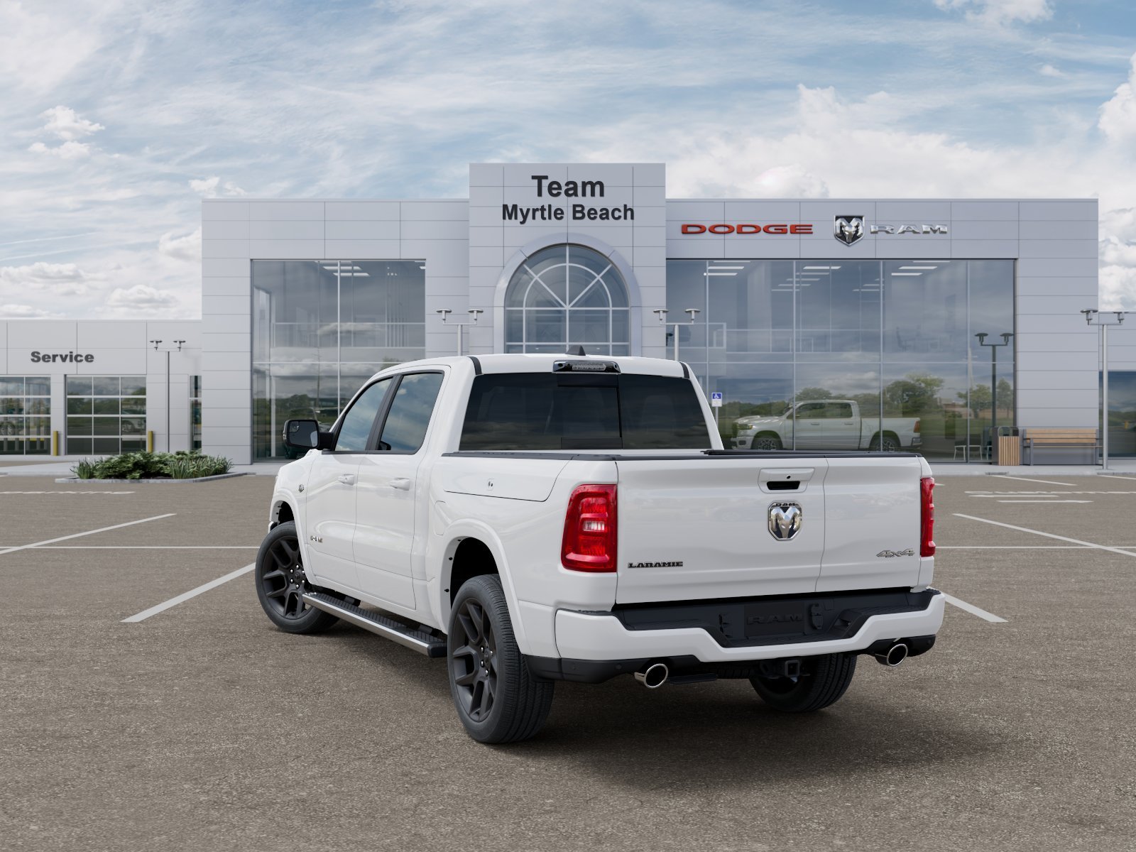 New 2027 Bright White Clear-Coat Exterior Paint RAM Laramie image 30
