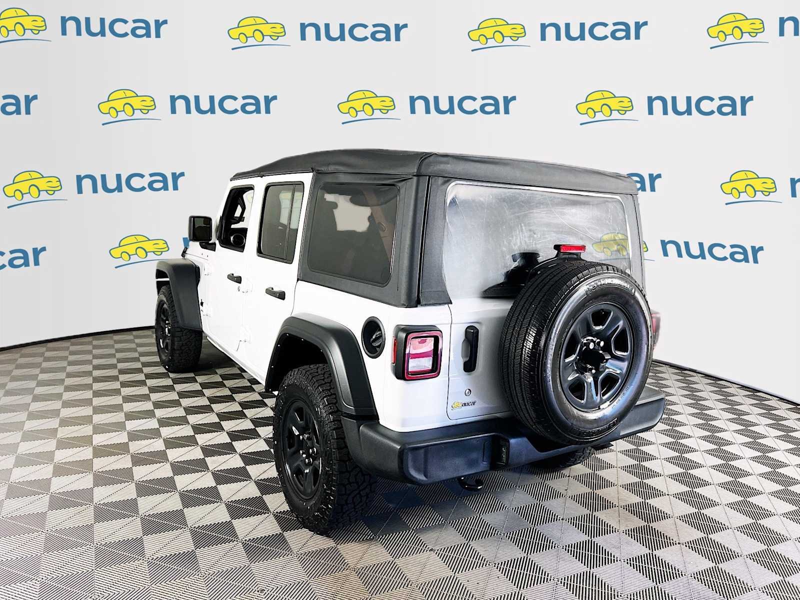Used 2022 Bright White Clearcoat Jeep Unlimited Sport image 5