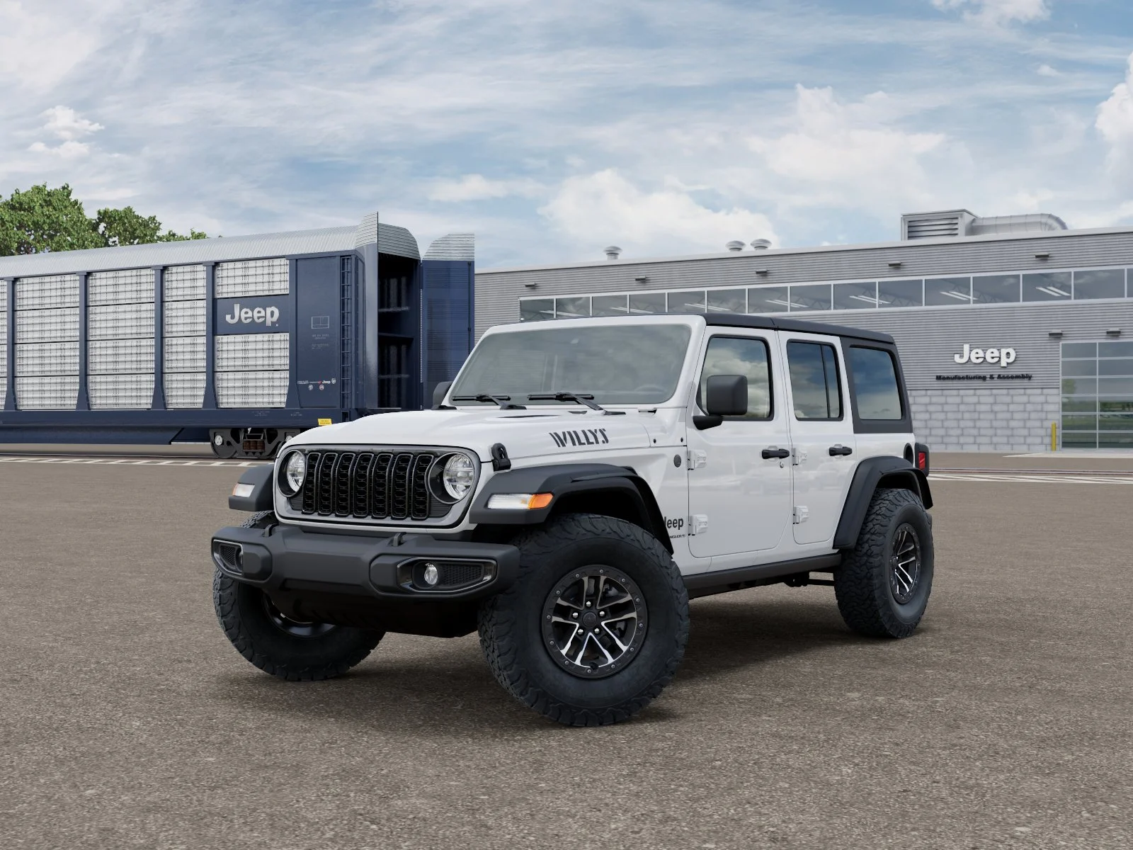 New 2026 Bright White Clear-Coat Exterior Paint Jeep Willys image 27