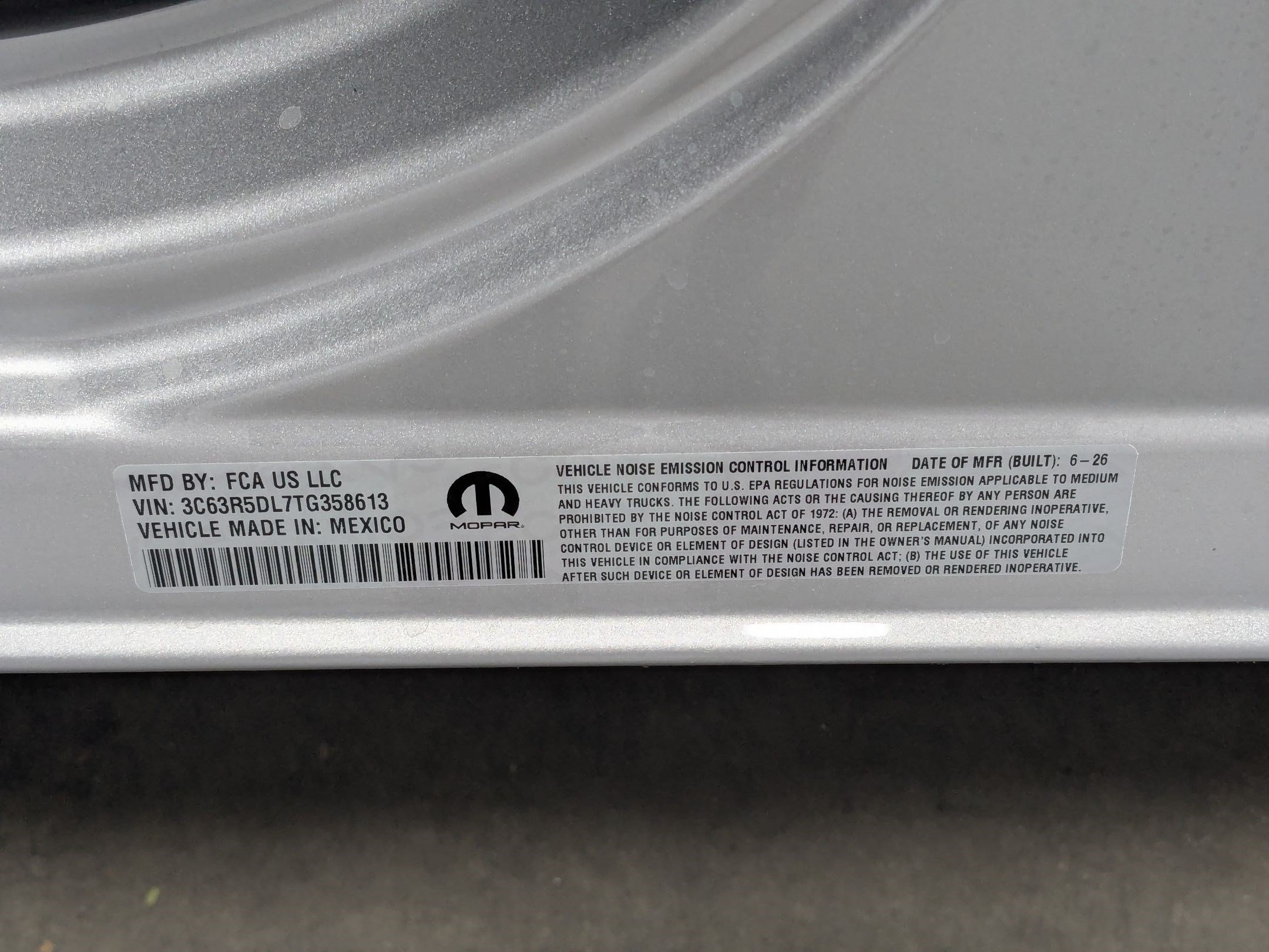 New 2026 Silver-Zynith Exterior Paint RAM Big Horn image 18