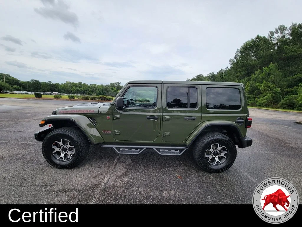 Used 2021 Green Jeep Unlimited Rubicon image 3