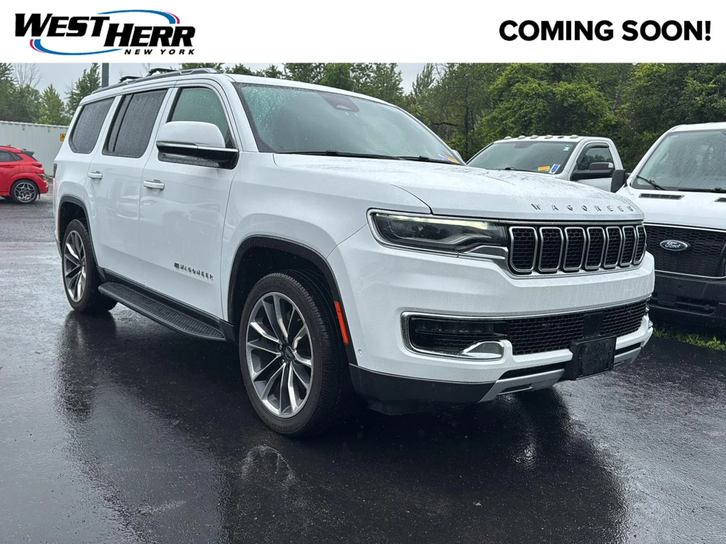 Used 2022 Bright White Clearcoat Jeep Series II image 1