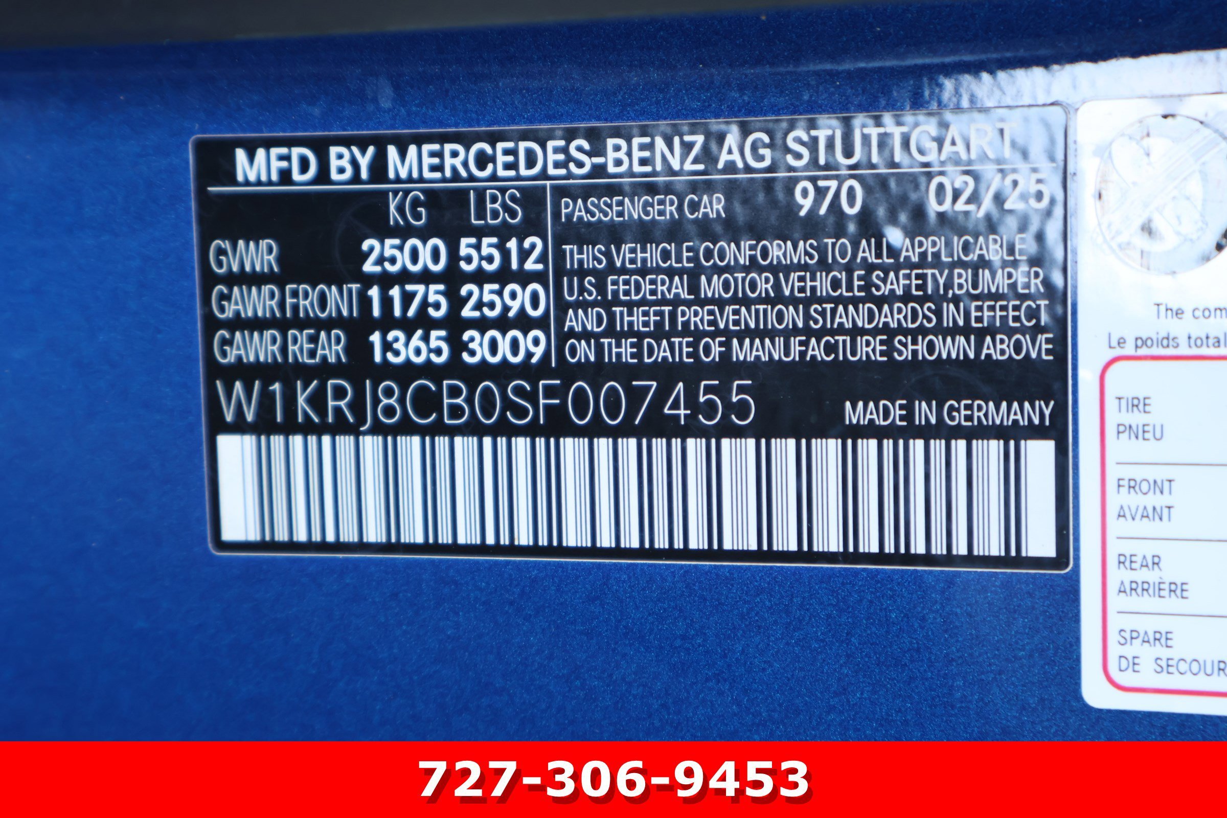 Certified Used 2025 Starling Blue Metallic Mercedes-Benz AMG® GT 63 S E Performance image 27