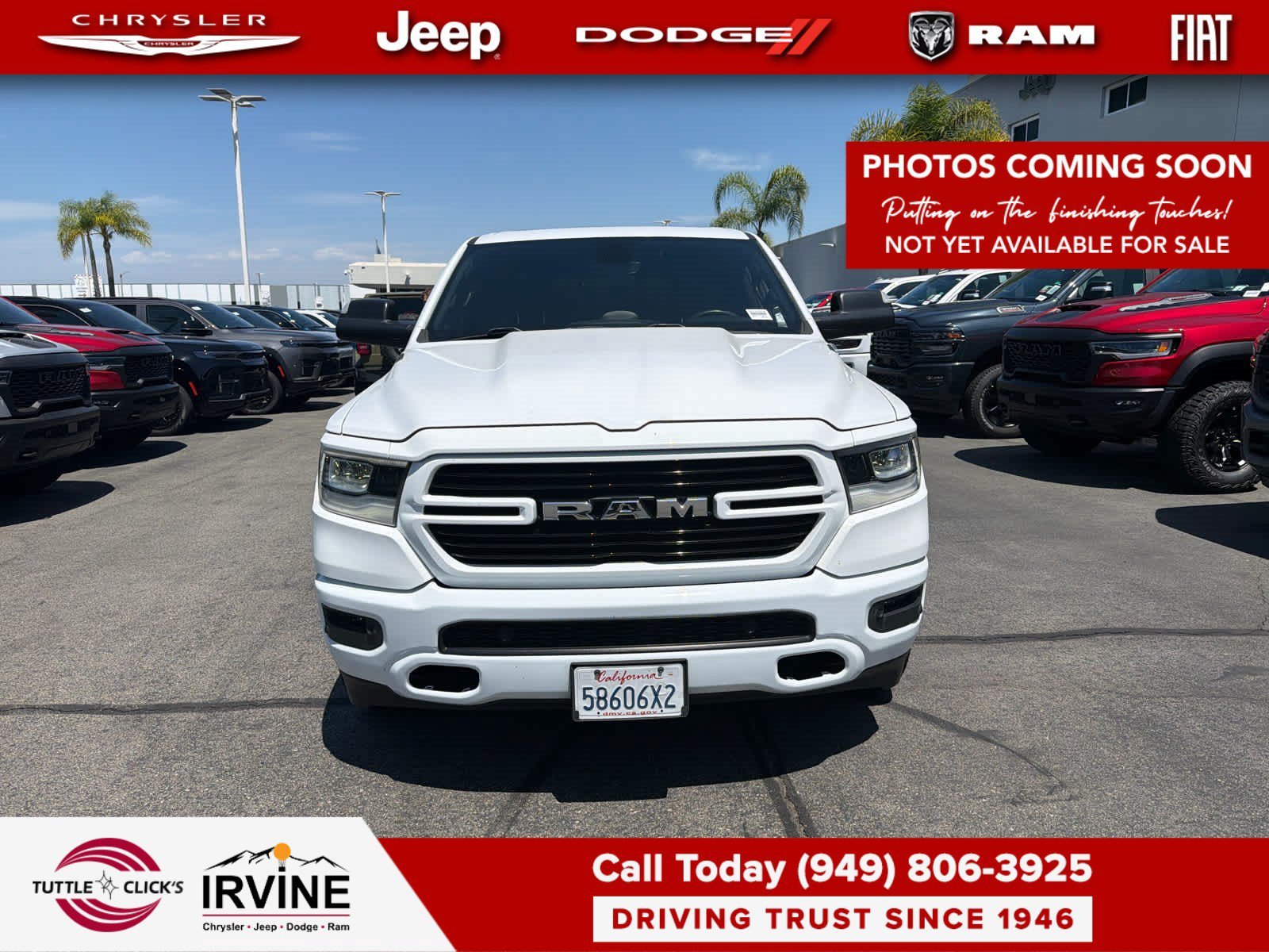 Used 2020 Bright White Clearcoat Ram Big Horn image 1