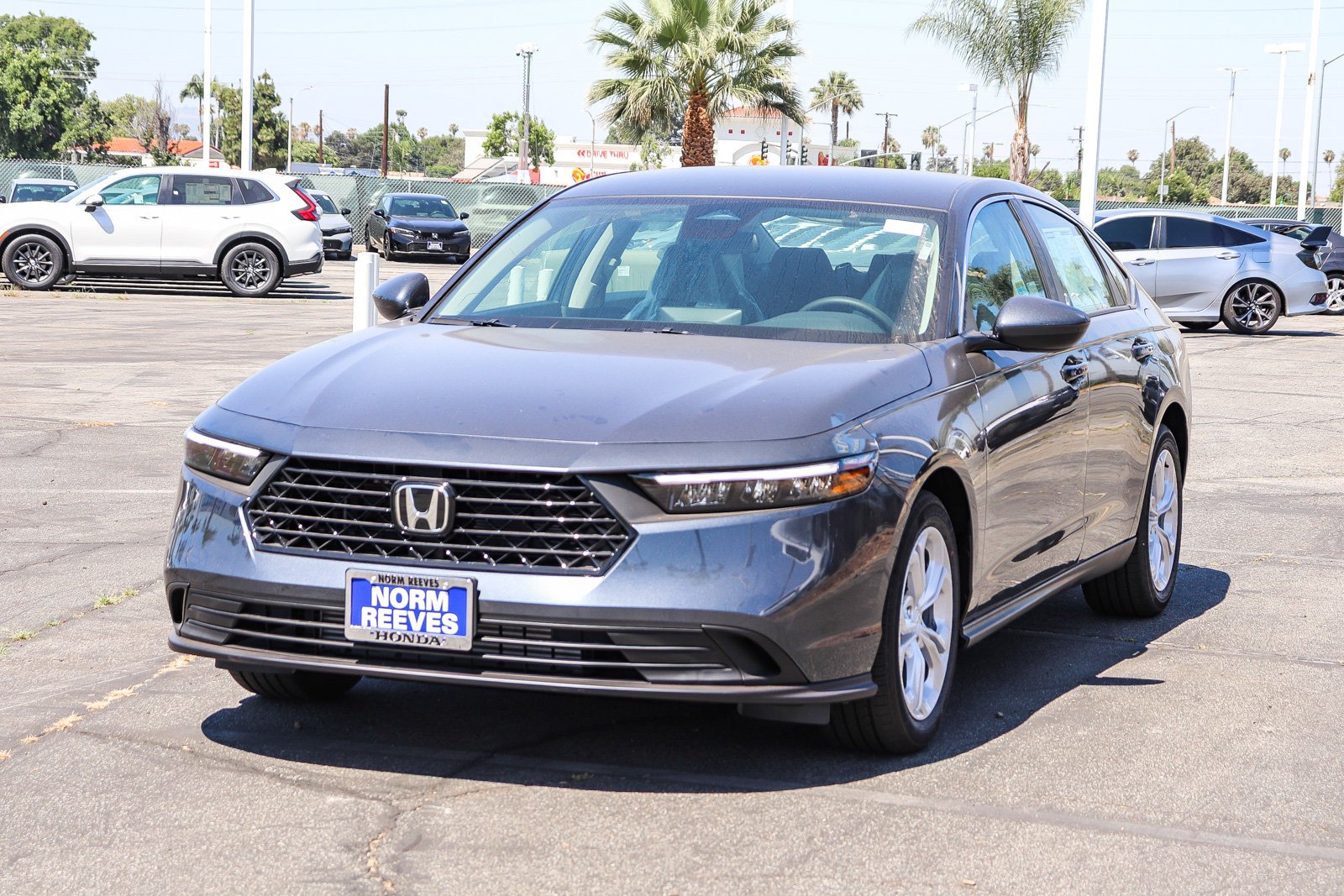 New 2026 Meteorite Gray Metallic Honda LX CVT image 3