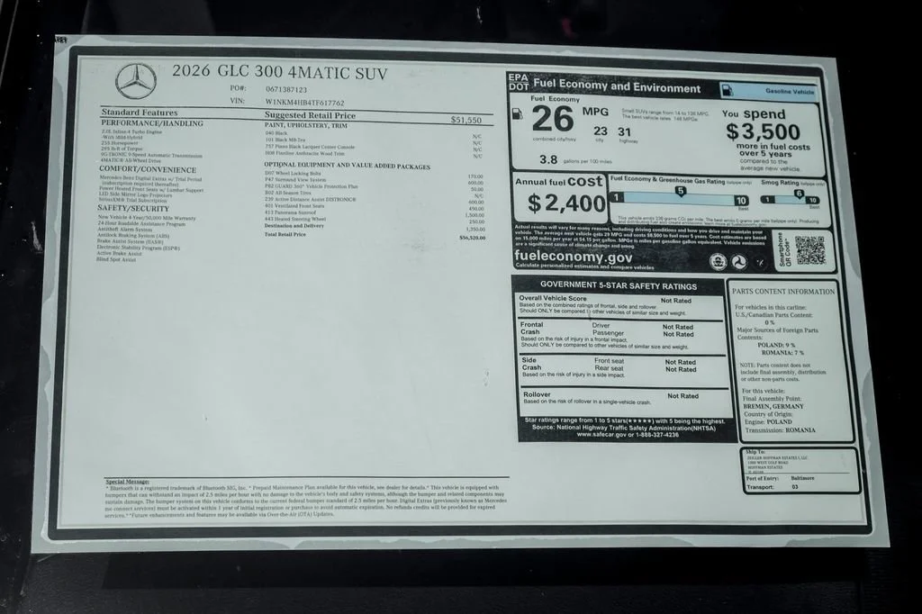 New 2026 Black Mercedes-Benz GLC 300 image 55