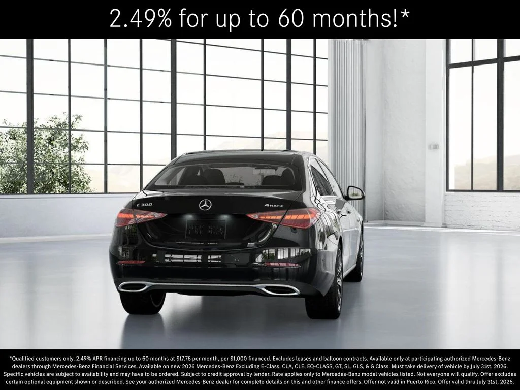 New 2026 Black Mercedes-Benz C 300 image 24