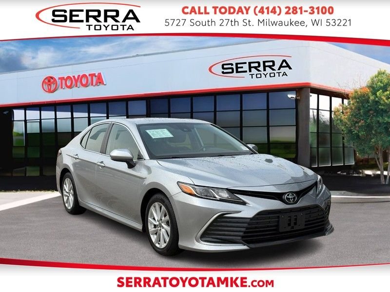 Used 2021 Celestial Silver Metallic Toyota LE image 1
