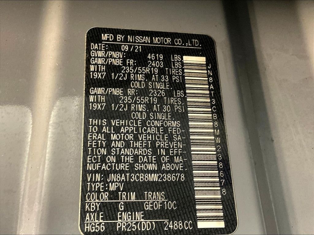 Used 2021 Gray Nissan SL image 36
