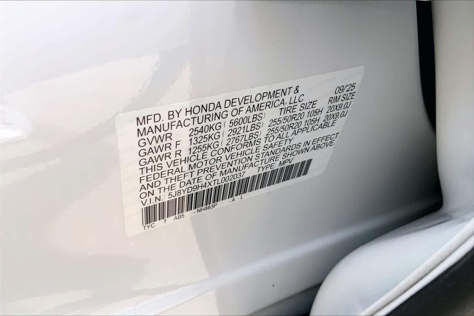 Used 2026 Platinum White Pearl Acura w/Technology Package image 33