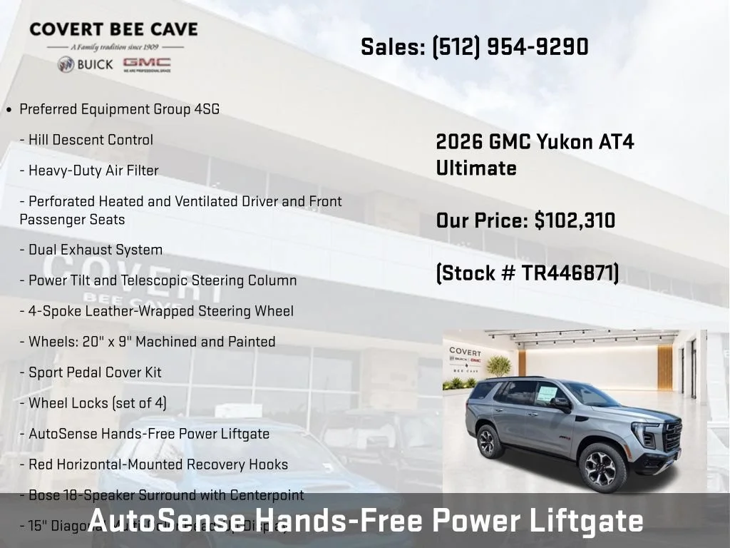 New 2026 GMC Yukon AT4 Ultimate, photo 14