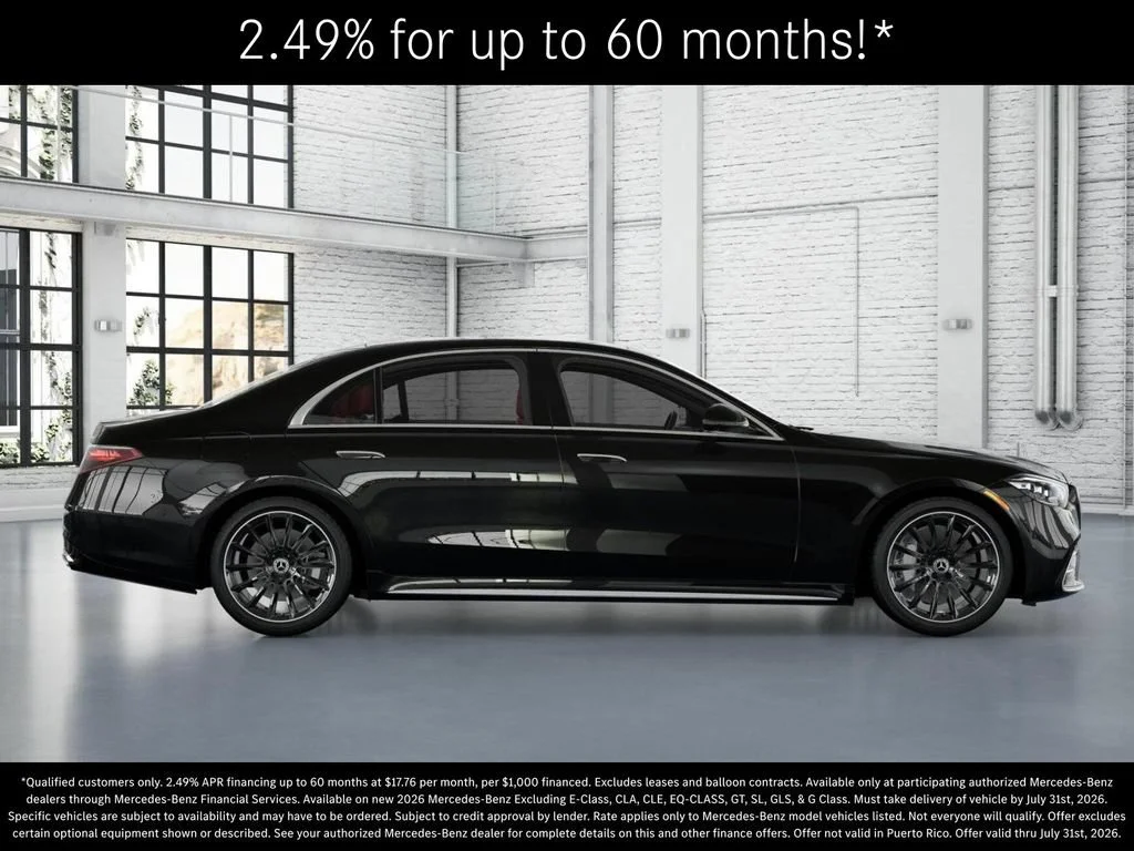 New 2026 Obsidian Black Metallic Mercedes-Benz S 580 image 58