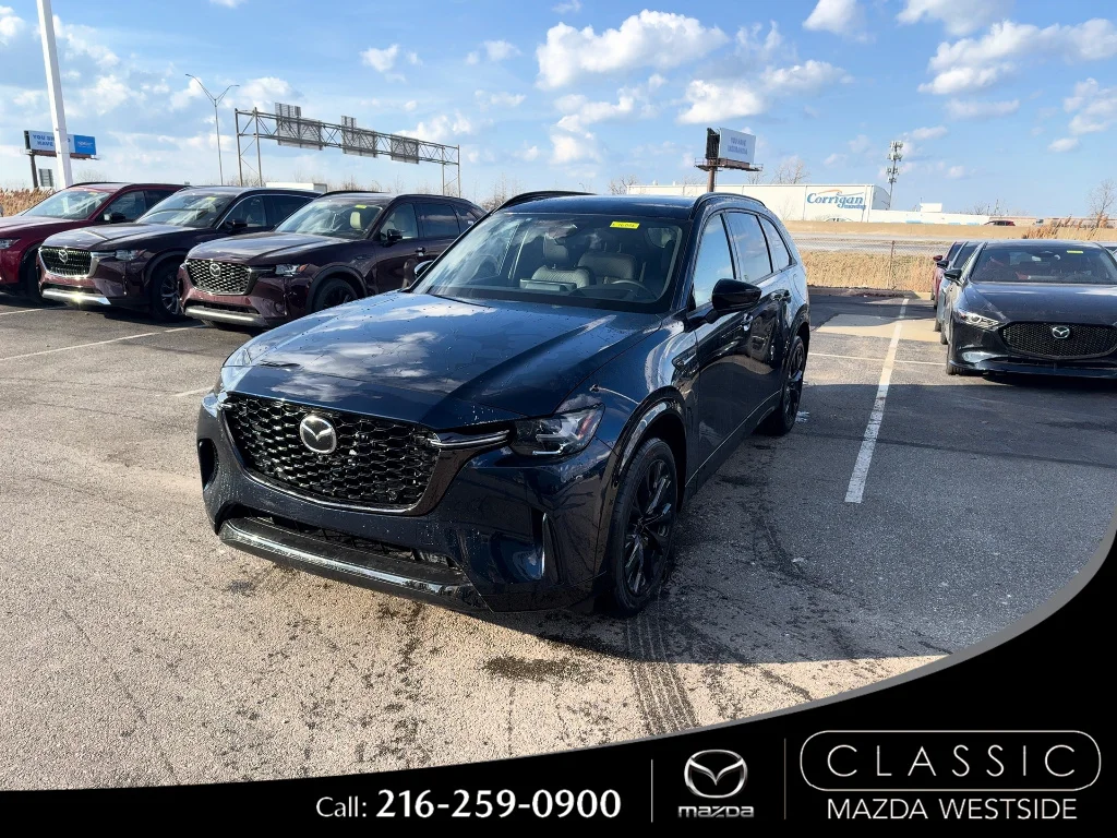 New 2026 Deep Crystal Blue Mica Mazda 3.3 Turbo S Premium Sport AWD image 1