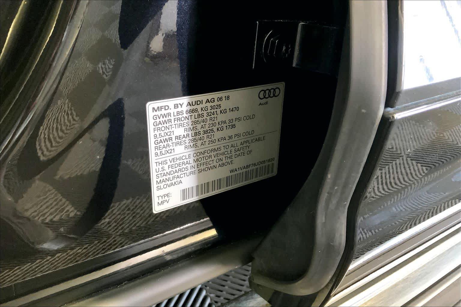 Used 2018 Orca Black Metallic Audi Prestige image 34