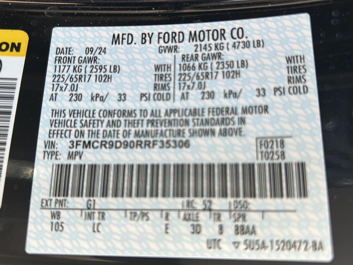 Used 2024 Shadow Black Ford Badlands image 32