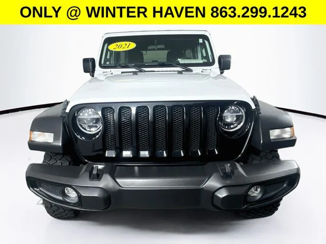 Used 2021 White Jeep Unlimited Willys image 2