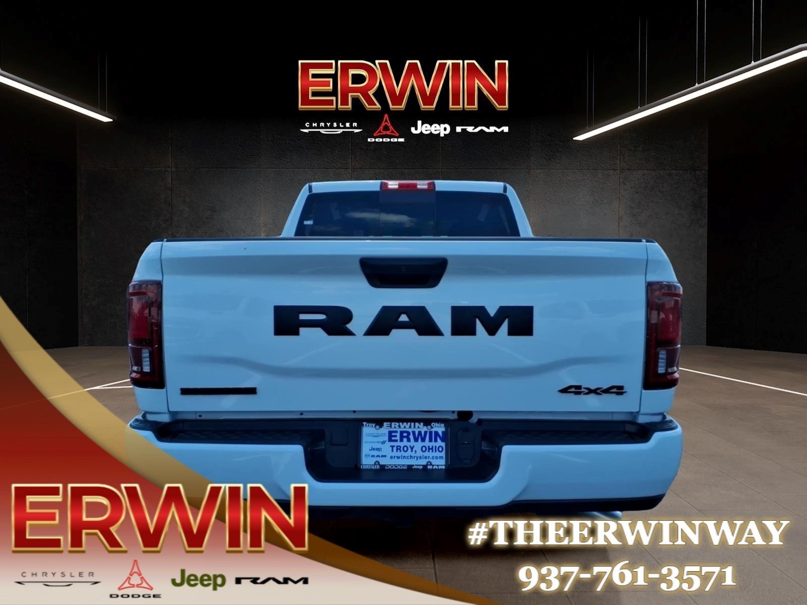 New 2026 Bright White Clear-Coat Exterior Paint RAM Big Horn image 4