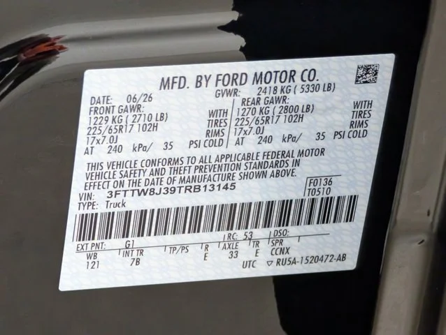 New 2026 Shadow Black Ford XLT image 45