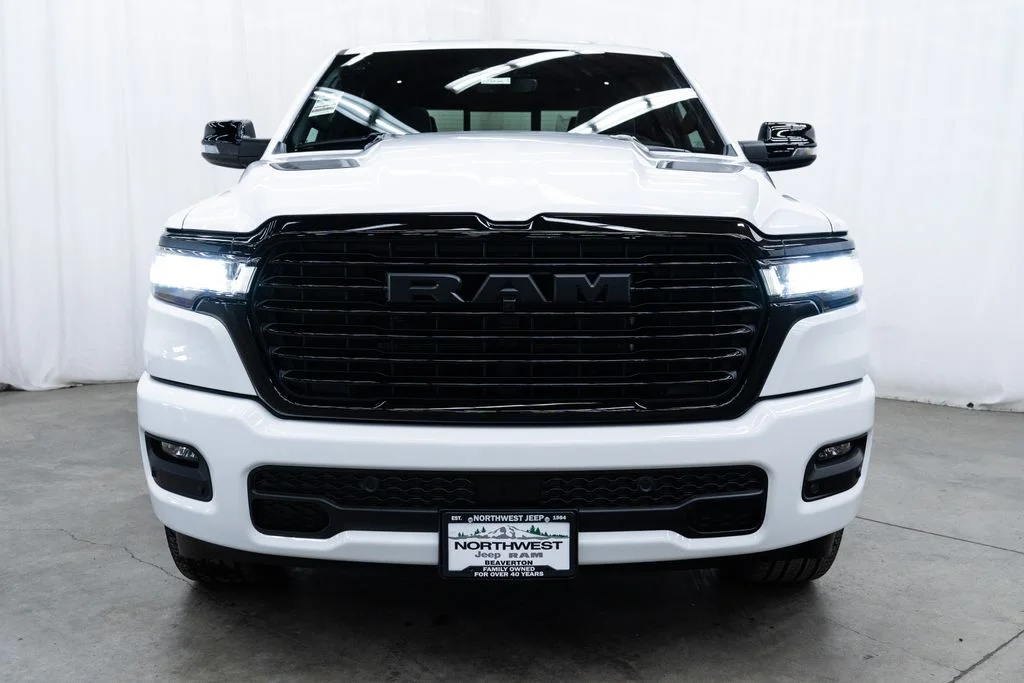 New 2026 Bright White Clear-Coat Exterior Paint RAM Laramie image 2