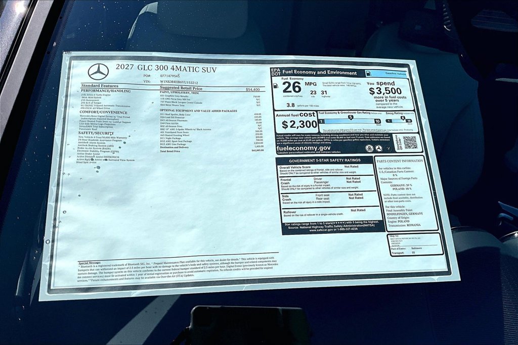New 2027 Graphite Grey Metallic Mercedes-Benz GLC 300 image 28