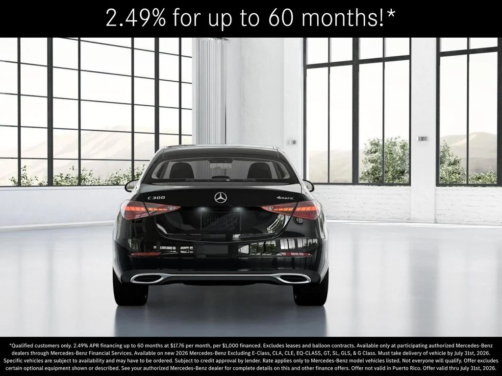 New 2026 Black Mercedes-Benz C 300 image 25