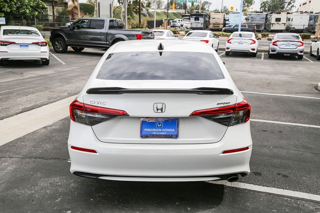 Certified Used 2024 Platinum White Pearl Honda 2.0L 4D SPORT image 6