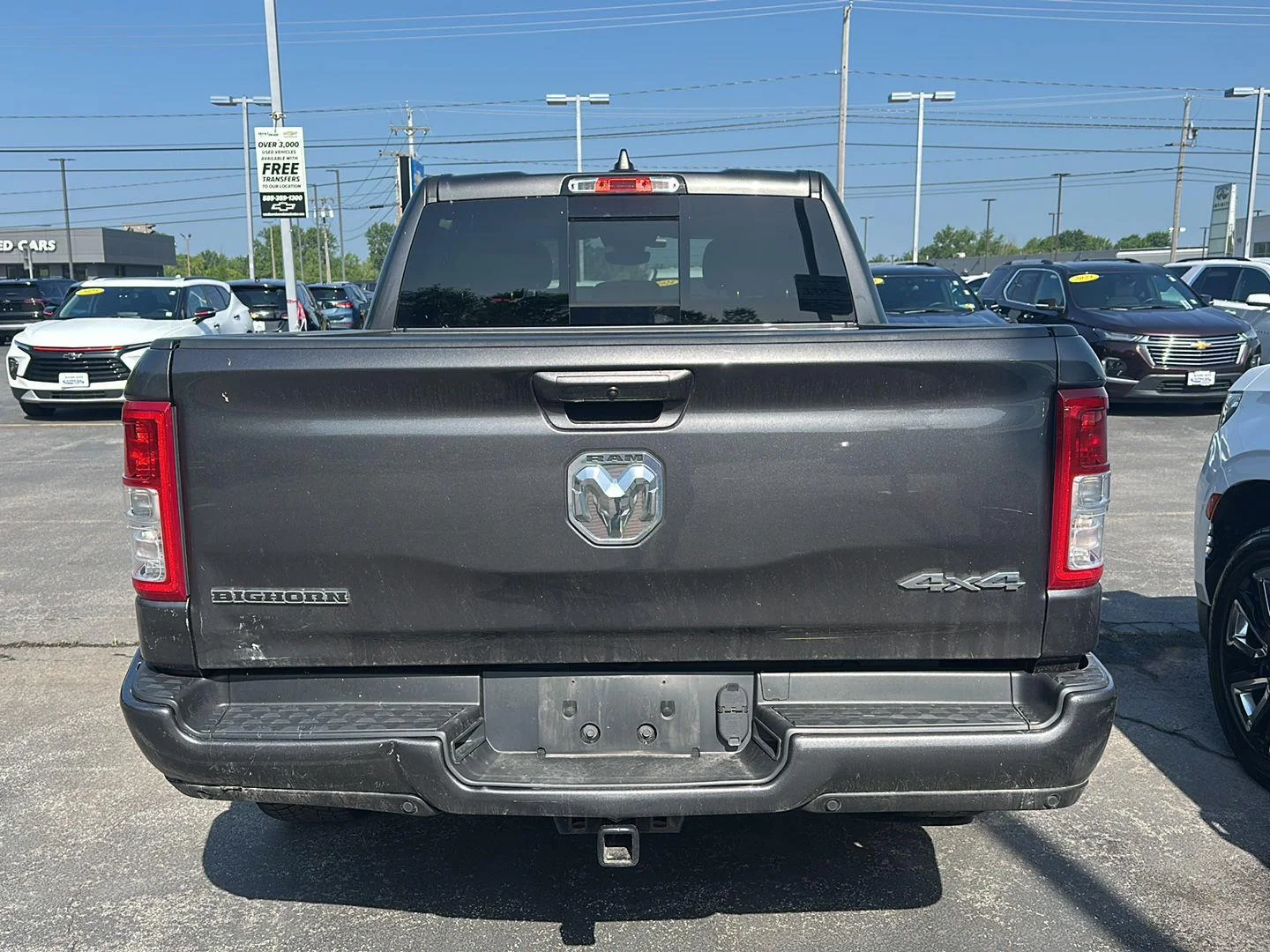 Used 2022 Granite Crystal Metallic Clearcoat Ram Big Horn image 3