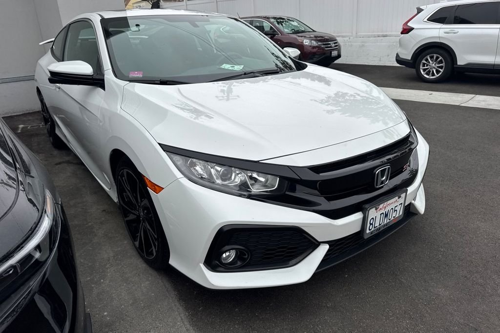 Certified Used 2019 White Orchid Pearl Honda Si image 2