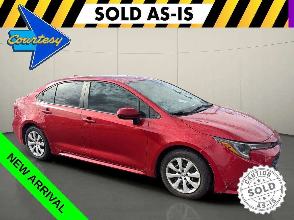 Used 2020 Red Toyota LE image 1