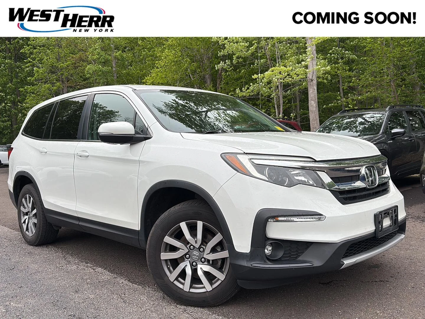 Used 2021 Platinum White Pearl Honda EX-L image 1