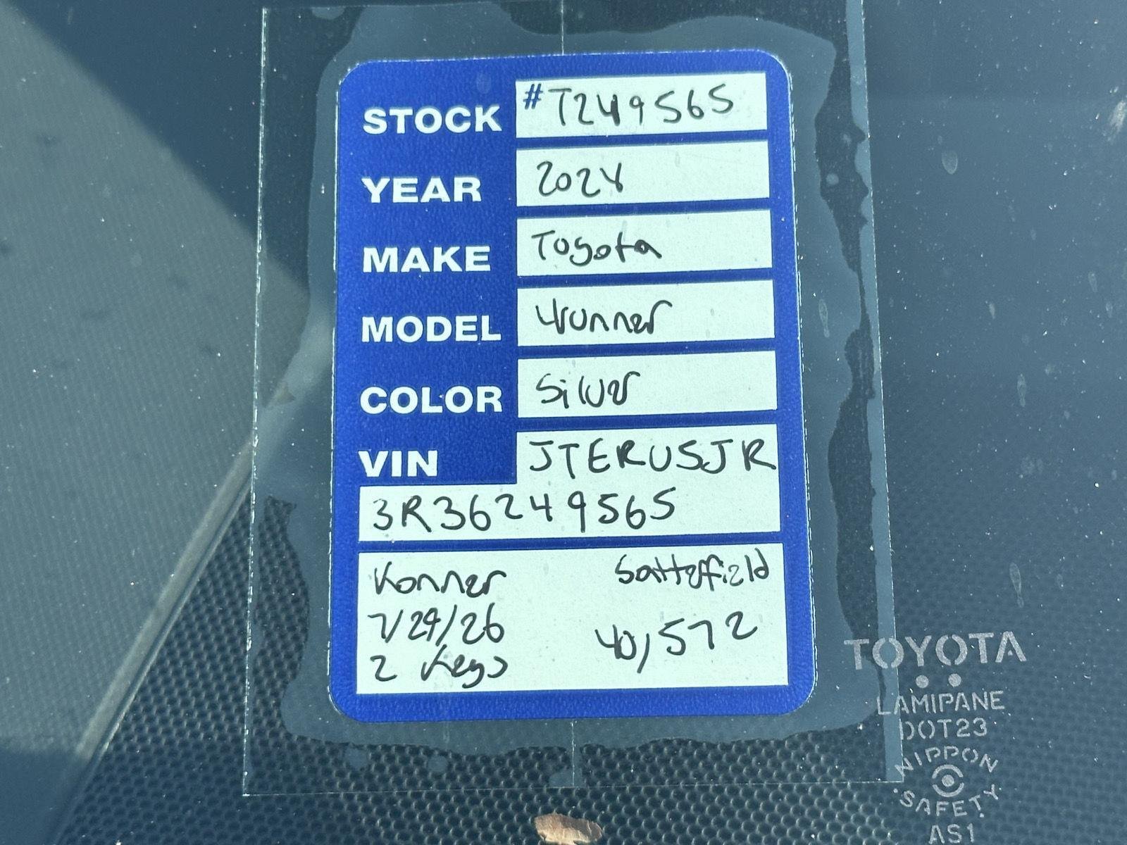 Used 2024 Classic Silver Metallic Toyota TRD Off-Road Premium image 15