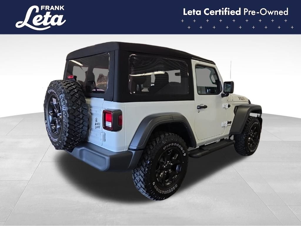 Used 2023 Bright White Clearcoat Jeep  image 6