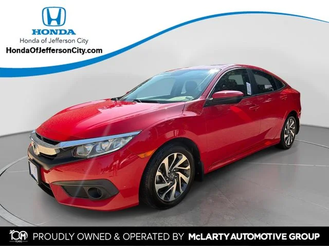 Certified Used 2018 Rallye Red Honda EX image 1