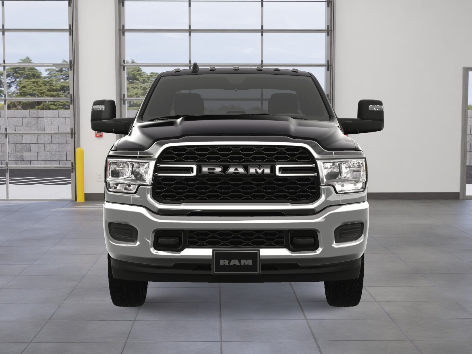 New 2024 Diamond Black Crystal Pearl-Coat Exterior Paint RAM Tradesman image 36
