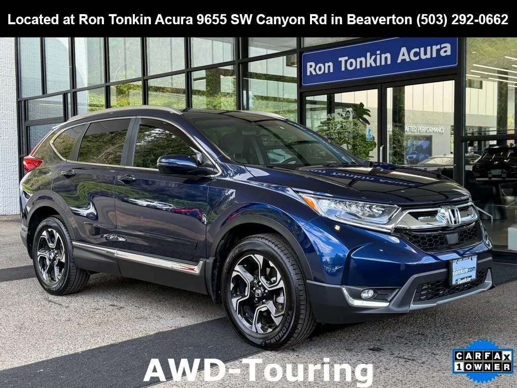 Used 2018 Obsidian Blue Pearl Honda Touring image 1
