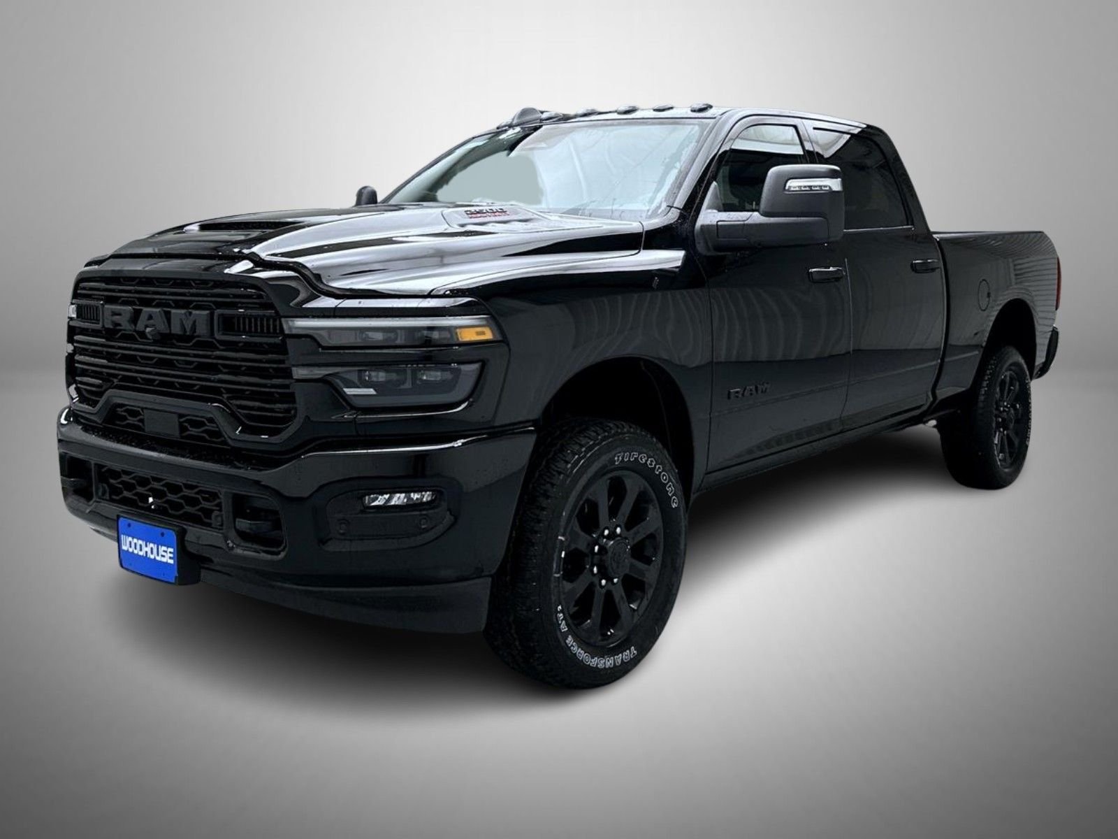New 2026 Diamond Black Crystal Pearl-Coat Exterior Paint RAM Laramie image 1