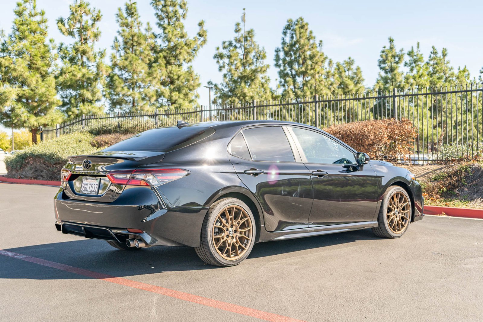 Certified Used 2023 Midnight Black Metallic Toyota SE Nightshade image 9