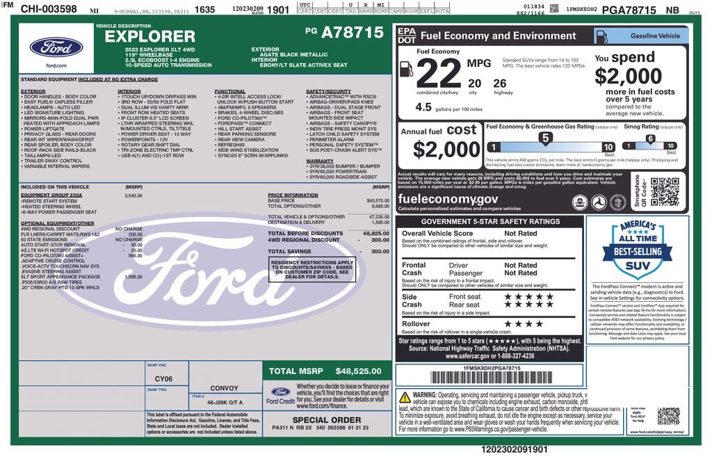 Used 2023 Black Ford XLT image 54