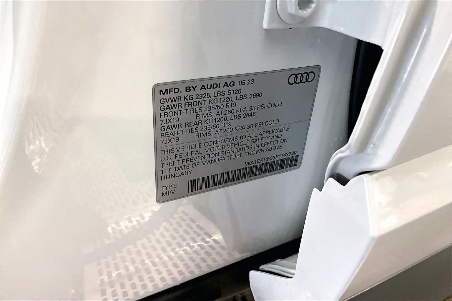 Used 2023 Glacier White Metallic Audi S line Premium Plus image 34