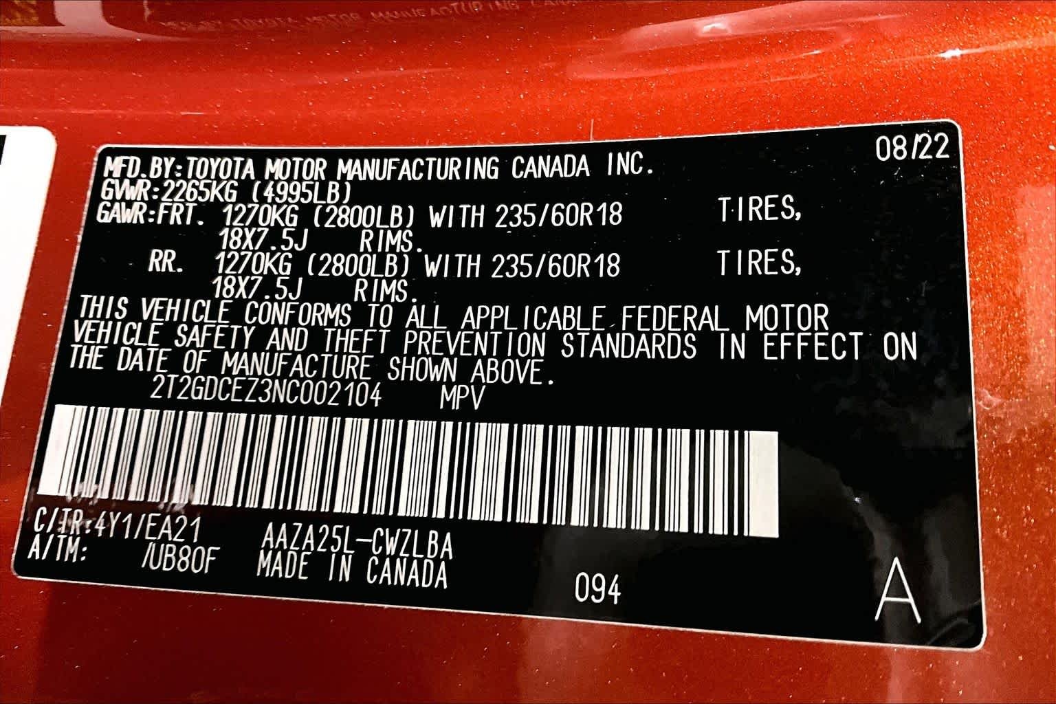 Certified Used 2022 CADMIUM ORANGE Lexus Premium image 37