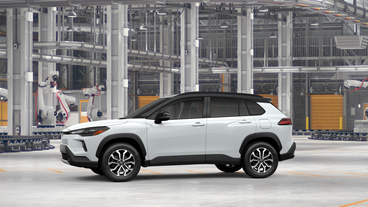 New 2026 Wind Chill Pearl with Jet Black roof Toyota Hybrid SE image 11