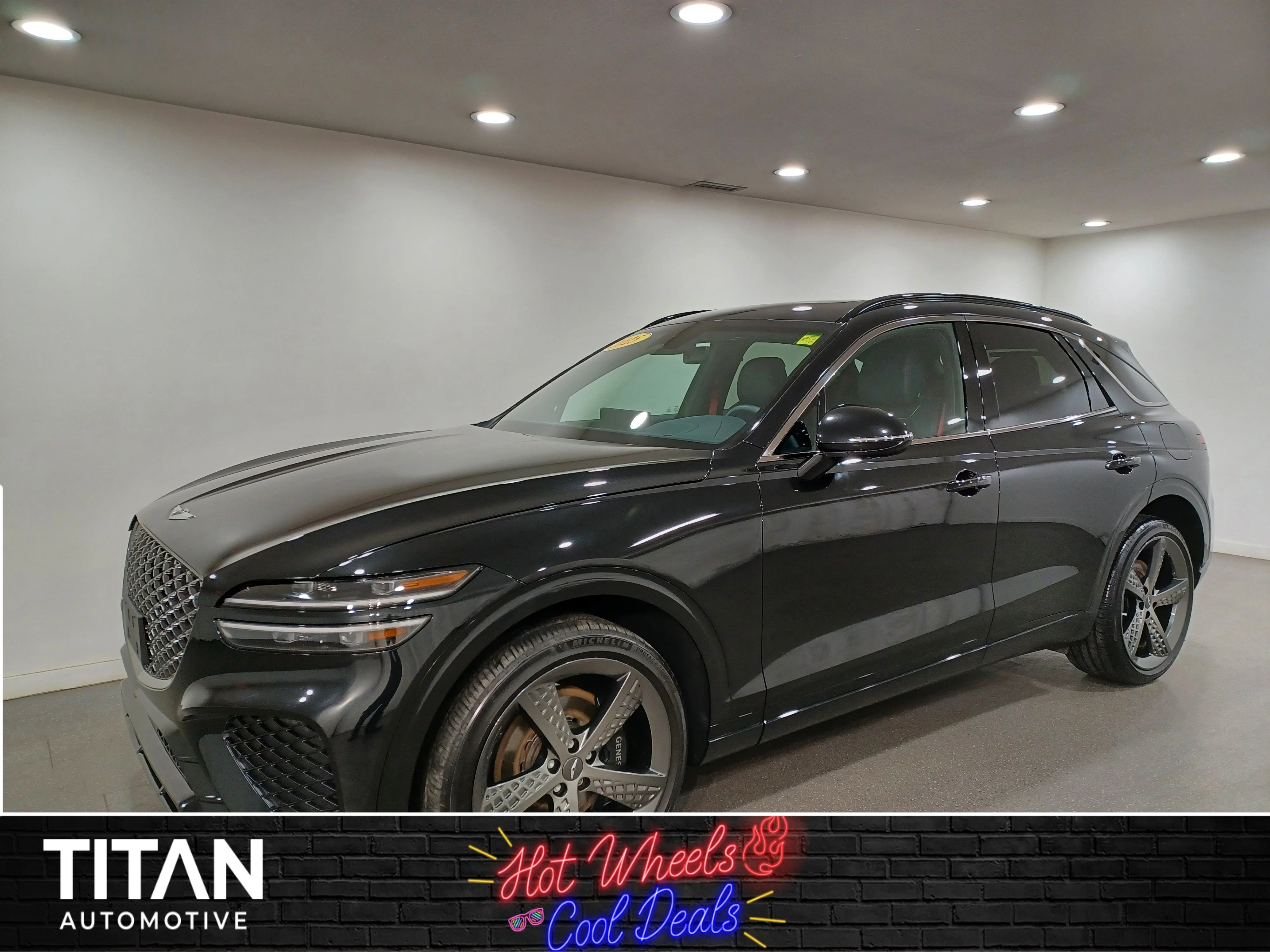 Certified Used 2025 Vik Black Genesis 3.5T Sport AWD*Adaptive Cruise | Remote Start | Nav | Head Up Display | Pano Roof | Cooled Leather image 1